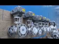 ハードシールボールバルブ 電動2部工業ボールバルブ