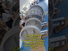 大型の換気管用のバタフライバル