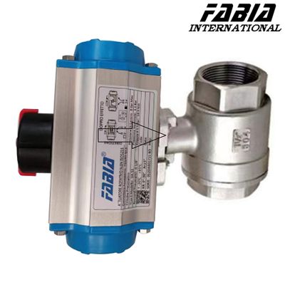  Ball Valve  2 Piece 1 Inch 2 Inch Butt Welding  Pneumatic Ball Valve