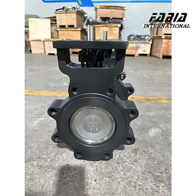 DN100 電動 WCB 高性能 双極性 エキセントリック バターフライ バルブ ラグ タイプ 水バルブ