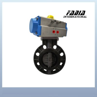 空気圧ソフトシール バタフライバルブ クランプ PVCバルブ 軽量で費用対効果